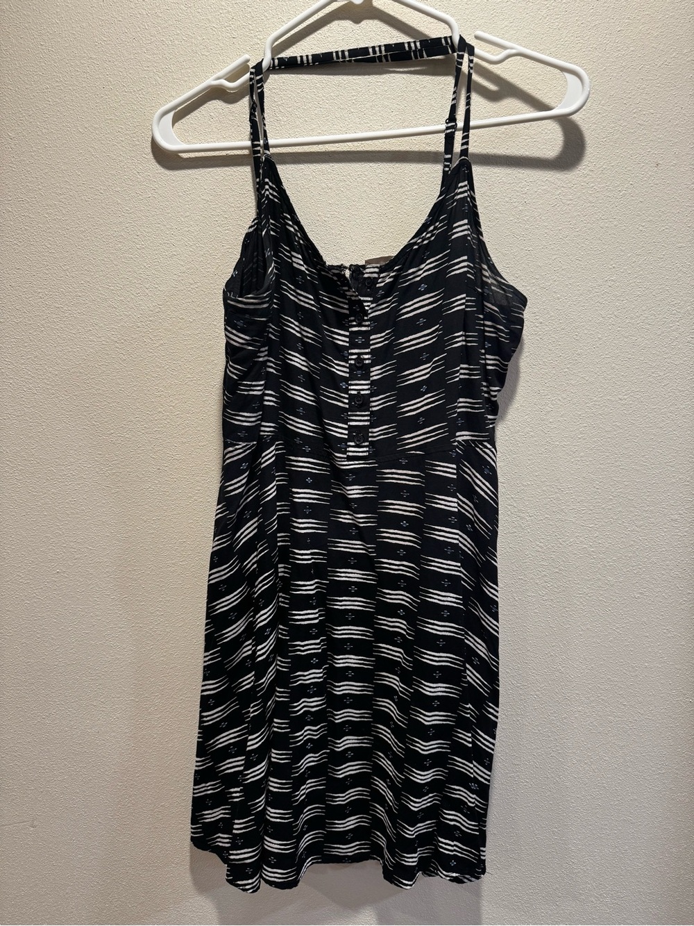 SO Black and White Striped Dress XL